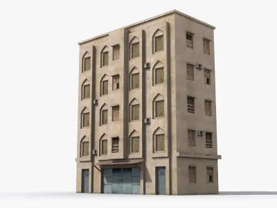  Arab Middle East Building x24 Low-poly 3D model