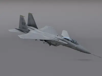 F15 - Falcon Fighter Jet Low-poly 3D model