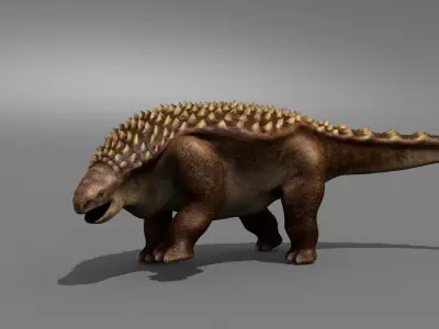 Nodosaur Jurassic Dinosaur Low-poly 3D model