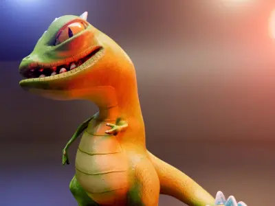 Dragon dancer 3D model