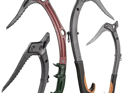 Ice Axe And Crowbar  Pack Low-poly 3D model