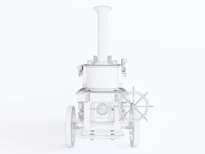 Patrick Stirling Steam Traction Engine 3D model