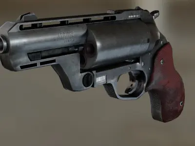 Arbiter 556 Revolver Low-poly 3D model