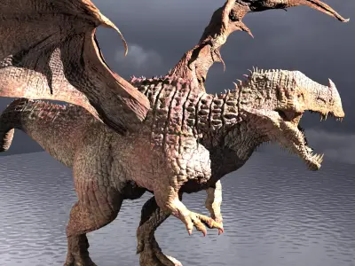 Viking Dragon King 3D model