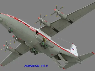 Antonov An-12B conversion 3D model