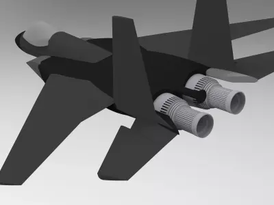 Aircraft design F15 3D model