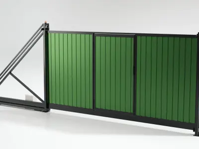 Sliding gates 3D model
