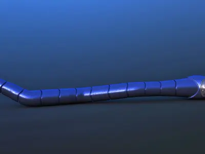 Futuristic Probe Droid Snake 3D model