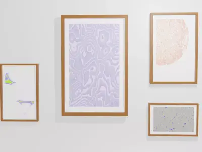 Procedural Abstract Paintings Free low-poly 3D model