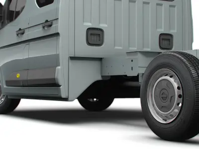 Nissan Interstar CrewCab L3 Chassis 2024 3D model