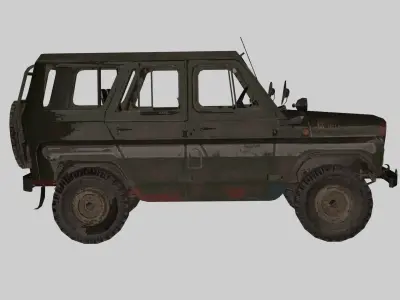 UAZ Pubg Mobile 3D model
