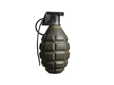 Mk 2 Grenade Low-poly 3D model