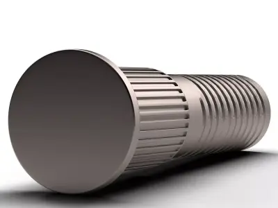 Dome Head Screw Low-poly 3D model