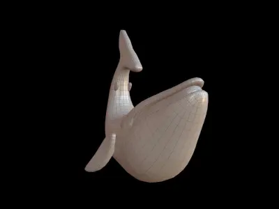 WHALE Low-poly 3D model