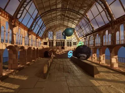 Museum Astronomy Low-poly 3D model