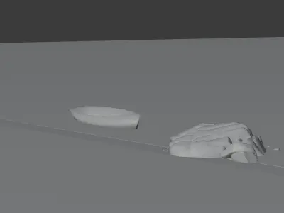 Sand Beach Free 3D model
