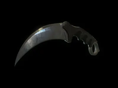 Karambit Knife Free low-poly 3D model