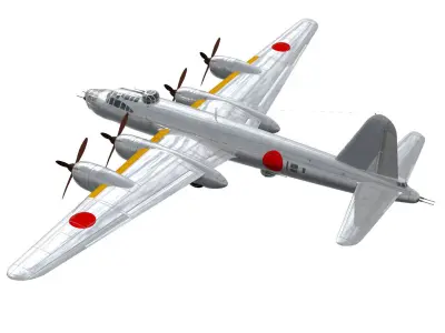 Nakajima G8N Renzan 3D model