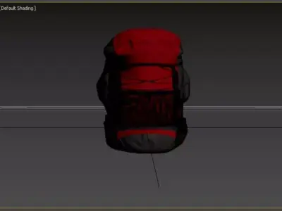 Game-Ready Low Poly Backpack Low-poly 3D model