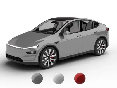 Tesla Model Y 2025 3d model get