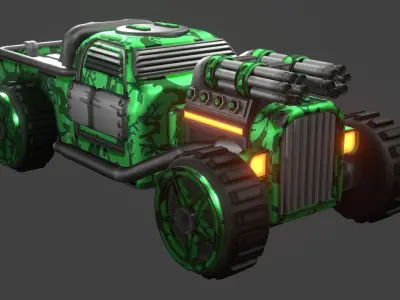 APC sports car Free low-poly 3D model