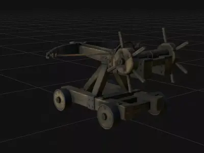 Medieval Ballista Siege Engine - 4K PBR High-Fidelity Detail 3D model