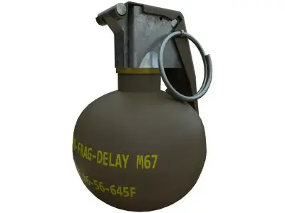 M67 Grenade Low-poly 3D model