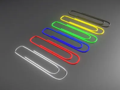 Paperclips paper clips 3D model