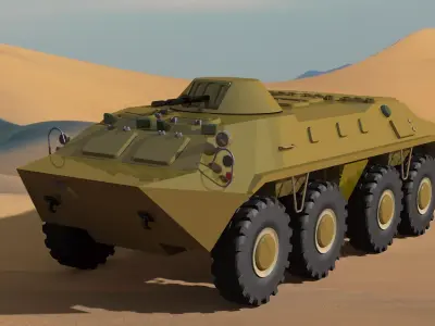 BTR 70 Free 3D model