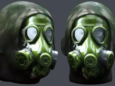 Helmet 3d model military combat Military Low-poly Low-poly 3D model