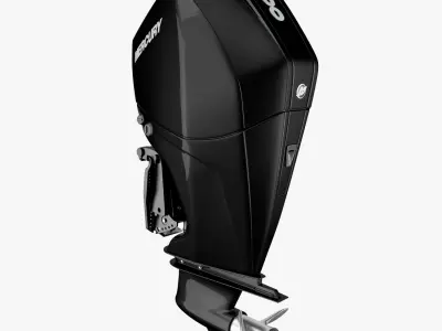 Mercury Fourstroke 300hp v8 Outboard Motor 3D model