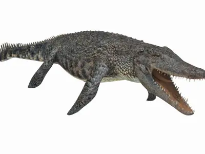 Ancient Marine Reptile - 8K animated 3D model