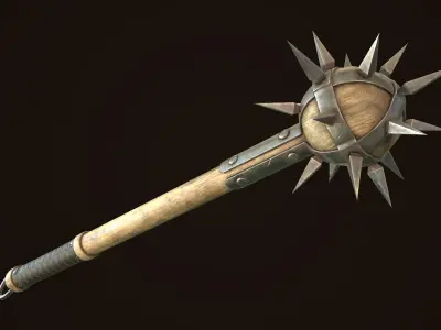 Mace 08 Low-poly 3D model