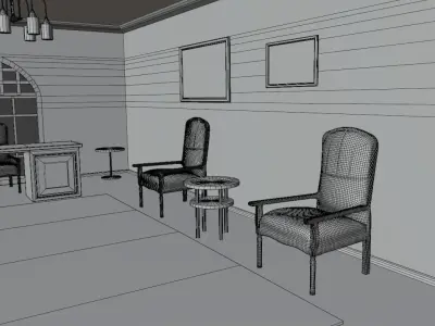 Mustafa Kemal Ataturk Private Office 3D model