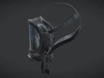 Fernez Willson NATO Mask Low Poly Low-poly 3D model