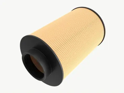 Air filter 3D model