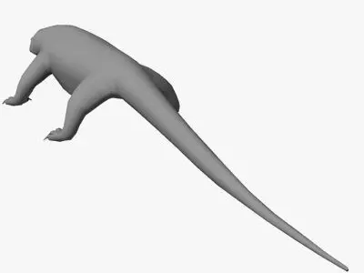 Low Poly Komodo Dragon Low-poly 3D model