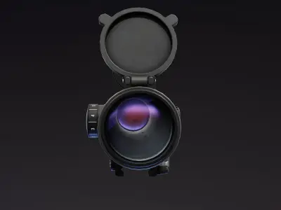 PSU 1x 4x Scope Low-poly 3D model