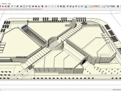 Sketchup Shopping Center 233 3D model