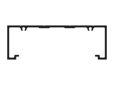 Aluminum Extruded Door Jamb w Screw MOD AL-082sh Low-poly 3D model