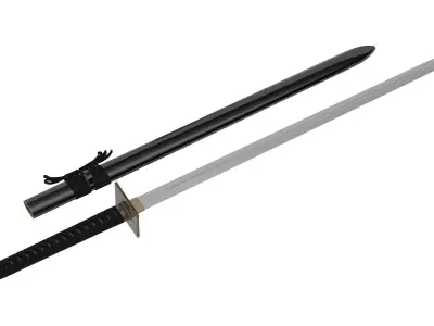 Ninjato Sword Low-poly 3D model