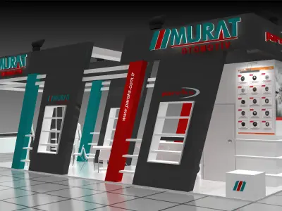 Exhibition Stand - ST0050 3D model