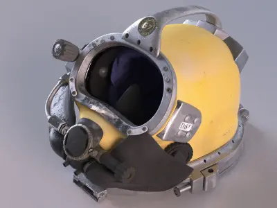 Diving Helmet Kirby Morgan 57 Used 3D model