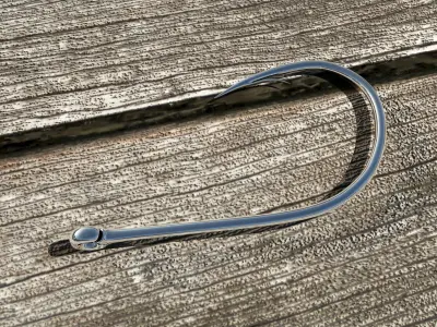 Fish hook 3D model