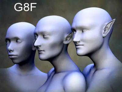 Creation Kit for Genesis 8 Female Low-poly 3D model