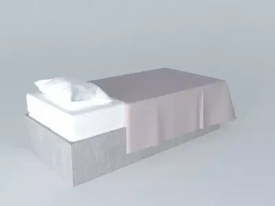 Single Bed - Simple Free 3D model purchase