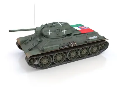 T-34-76 - Model 1942 - Soviet tank in Italian Service 3D model