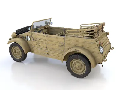 VW - Typ 82 - Kuebelwagen - XIV Panzerkorps 3D model