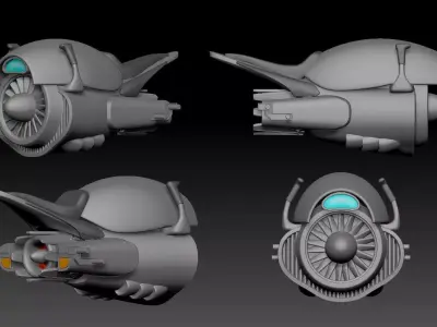 sh figuarts SCI-FI JET BIKE Model kit 3D print model