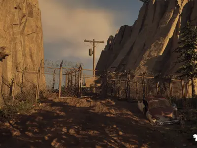 Fire Watch Tower Environment Low-poly 3D model